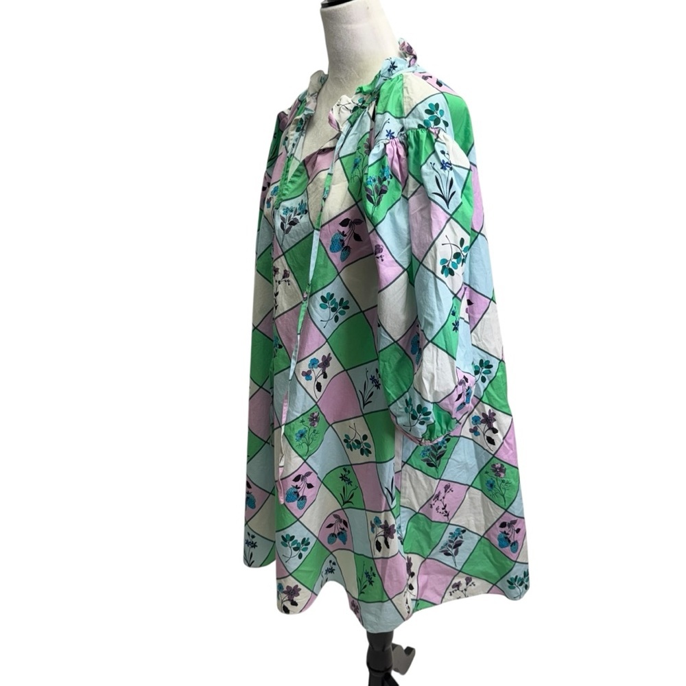 GLAOROUS Colorful Geometric Patterned Blouse Size 6 - Picture 3 of 10